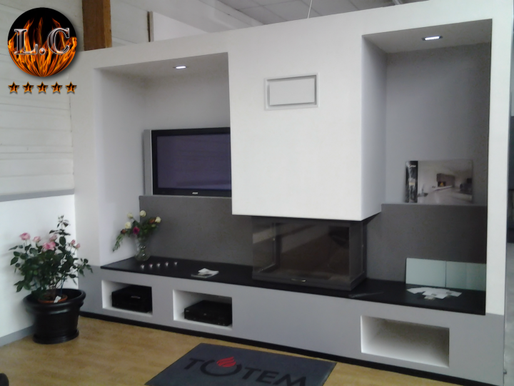 Revêtement de poêle à bois