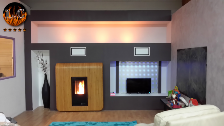 Création de conduit de poêle à bois intérieur